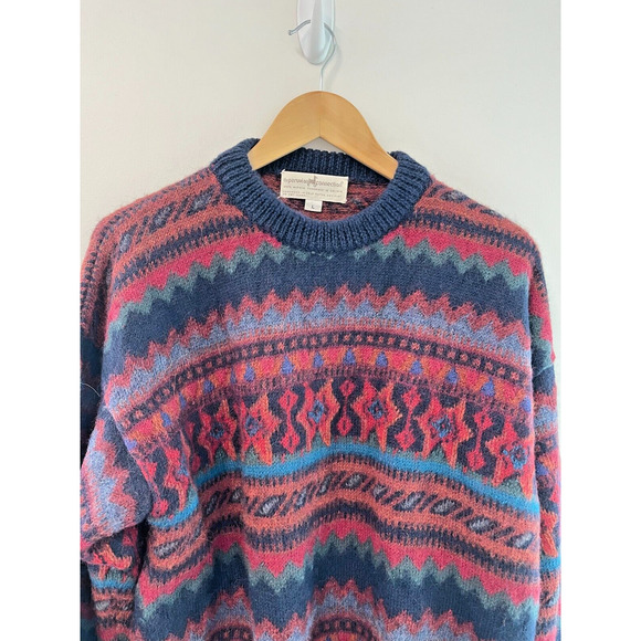 The Peruvian Connection Women's Large Multicolored Alpaca Pullover Sweater - Picture 2 of 8